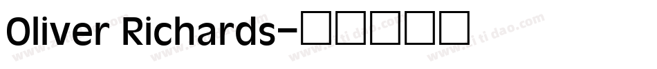 Oliver Richards字体转换